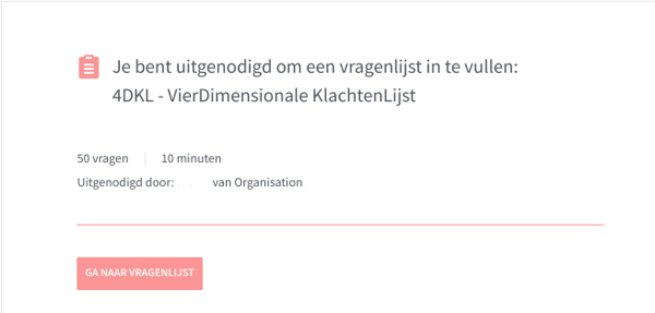 Vragenlijsten: Een vragenlijst invullen